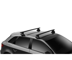 Багажник на гладкую крышу Thule Wingbar Evo Black для Renault Captur (mkI) 2013-2019 (TH 7113B-7105-5019)